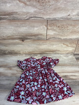Picapino Floral Dress Maroon sz 12m