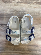 First Steps Double Buckle Sandals White sz 4c