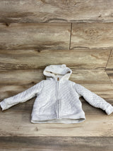 Carter's Quilted Sherpa Lined Full Zip Jacket Grey sz 24m