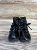 Patent Leather Sparkly Ankle Boots Black sz 5c