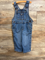 NEW OshKosh Medium Wash Denim Overalls Blue sz 2T