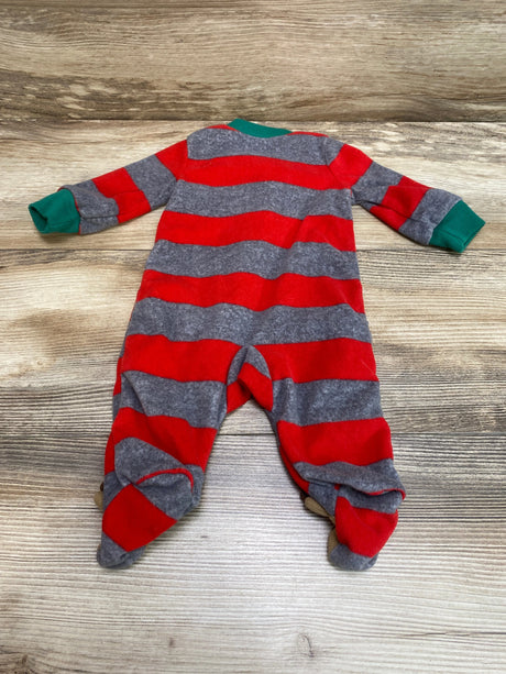 Just One You Striped Blanket Sleeper Red/Grey sz Newborn - Me n Mommy To Be