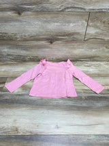 NEW Okie Dokie Sea Pink Ruffle Top sz 2T