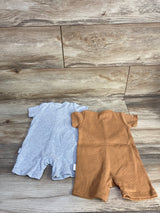 Sinsay Baby 2pk Shortie Rompers Grey sz 3-6m