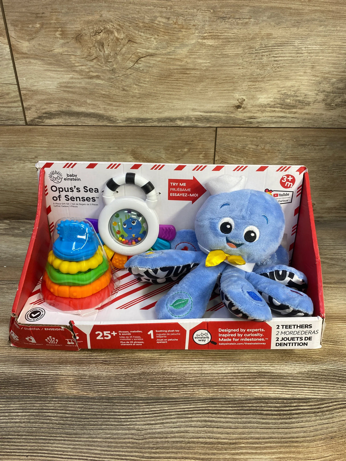 NEW Baby Einstein Opus's Sea of Senses Baby Toy Gift Set