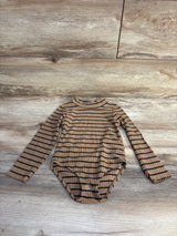 Zara Striped Long Sleeve Bodysuit Brown sz 2-3T - Me n Mommy To Be