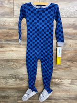 NEW Carter's Checkered Sleeper Blue sz 3T