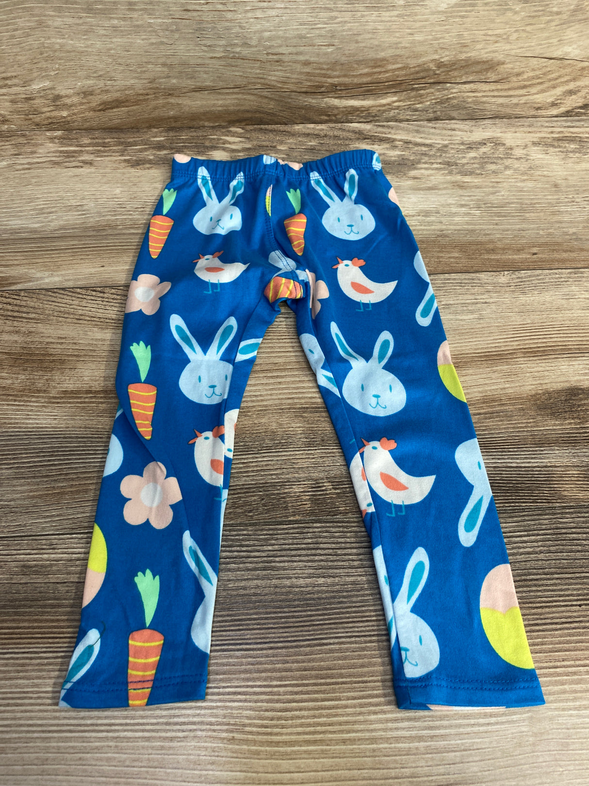 NEW Dot Dot Smile Bunny Print Leggings Blue sz 2T