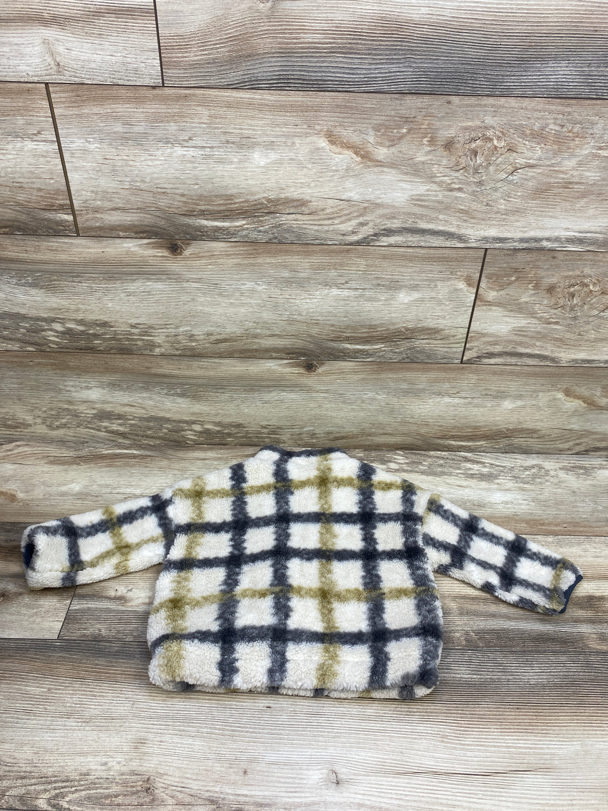 Zara Sherpa Half-Zip Jacket Beige sz 18-24m