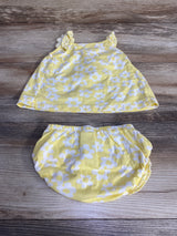 Carter's 2pc Floral Dress & Bloomers Yellow sz 6m