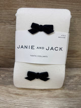 NEW Janie & Jack Bow Tights White sz 4-5T