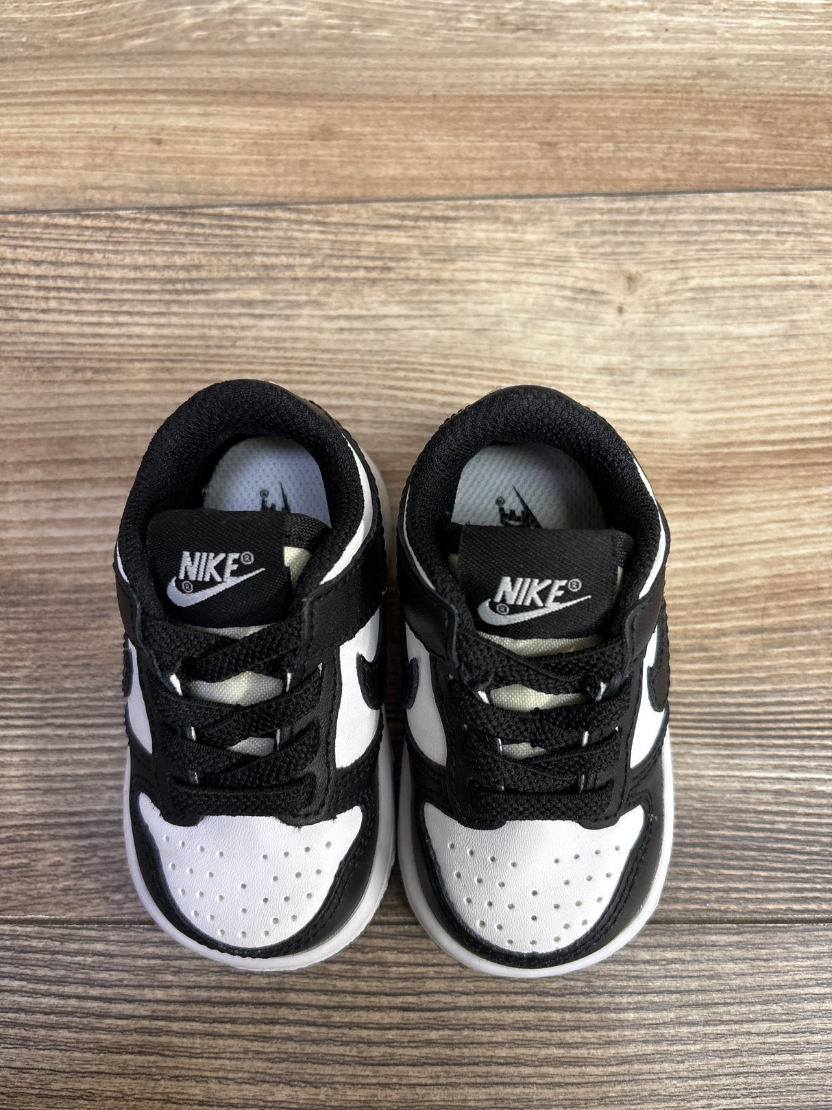 Nike Dunk Low TD 'Black White' Sneakers sz 3c