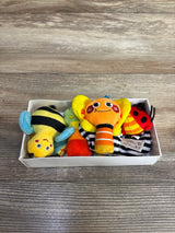 Infinno Baby Wrist Rattle Socks and Foot Finder Set 4pk