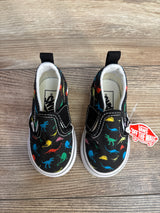 NEW Vans Slip-On V Dino Print, Black sz 5c