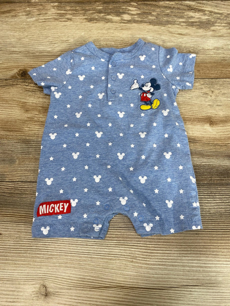 Disney Baby Mickey Henley Shortie Romper Blue sz 0-3m - Me 'n Mommy To Be