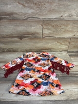 Shea Baby Aztec Fringe Dress Orange sz 3T