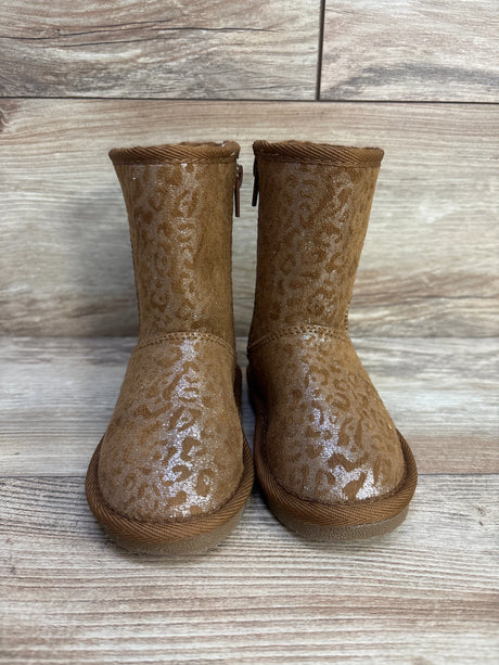 Harper Canyon Leopard Print Fur Boots Brown sz 8c - Me n Mommy To Be