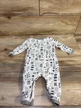 Honest Baby Organic Coverall White sz 3-6m