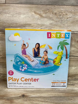 NEW Intex Gator Outdoor Inflatable Kiddie Pool Water Play Center with Slide - Me n Mommy To Be