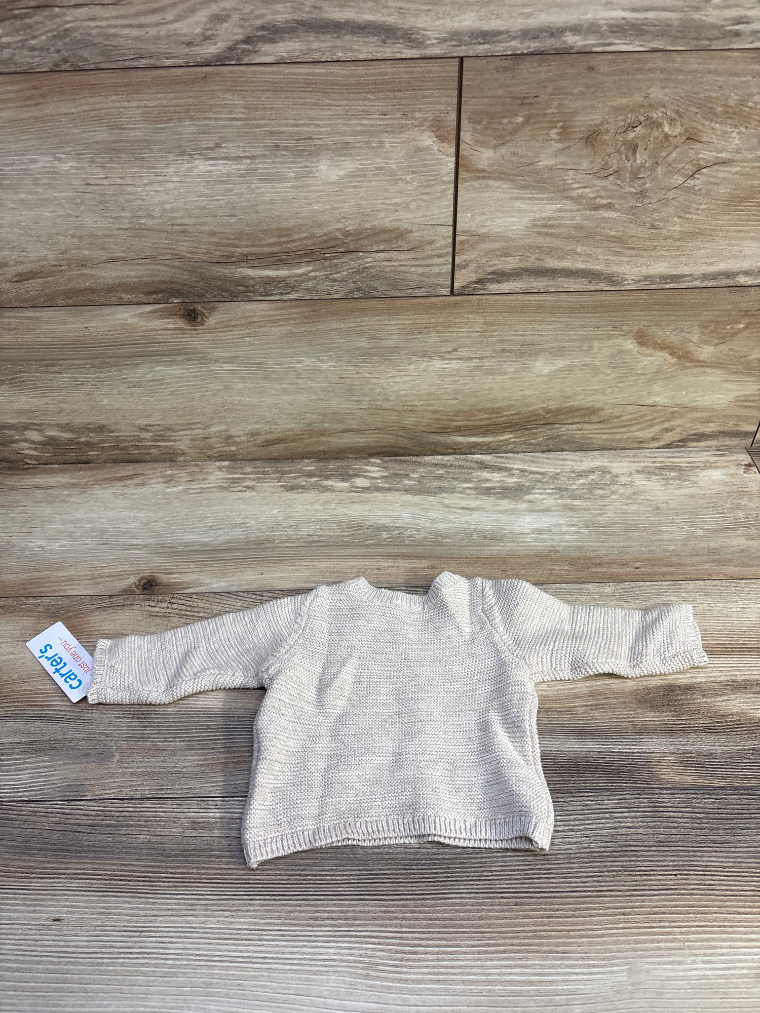 NEW Just One You Knit Sweater Beige sz Newborn