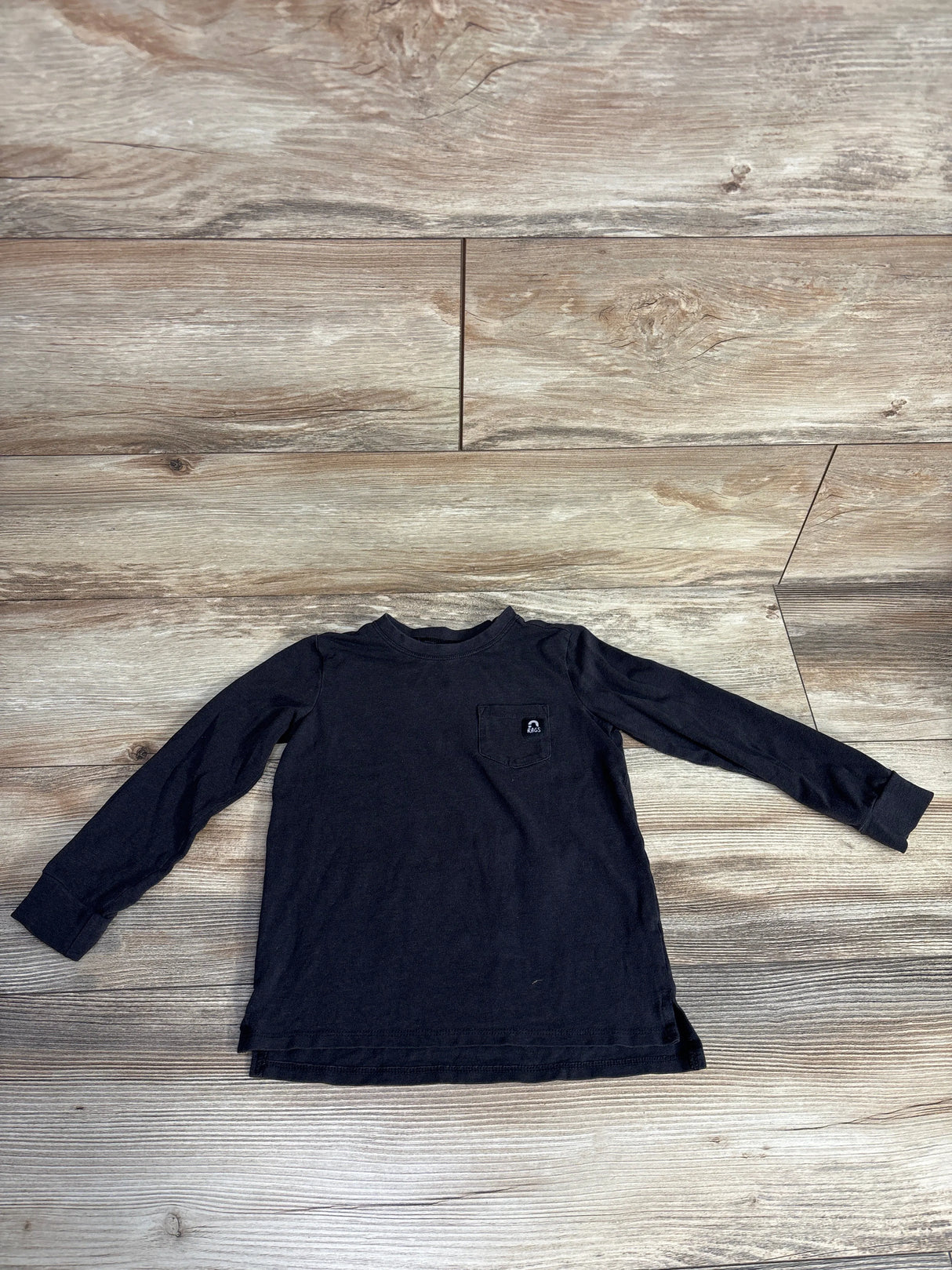Rags Long Sleeve Shirt Black sz 3-4