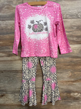 NWOT 2pc Hello Pumpkin Shirt & Pants Set Pink sz 4T