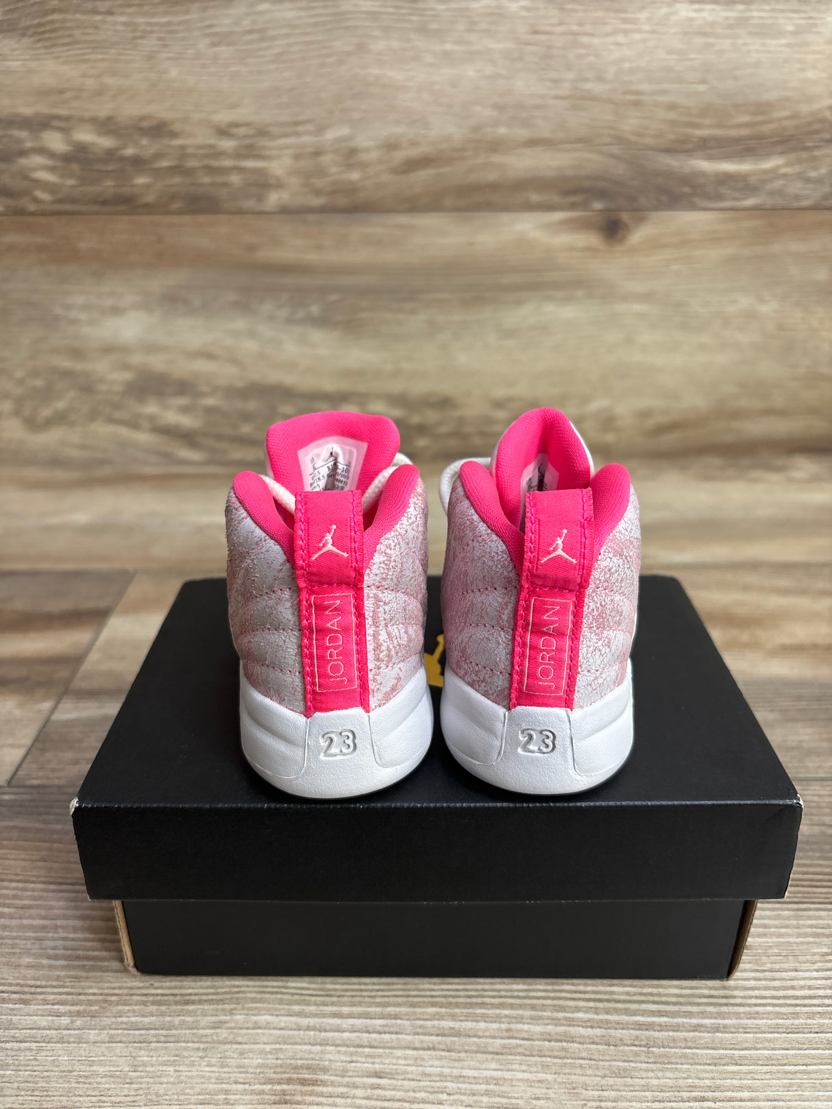 Air Jordan 12 Retro TD 'Arctic Pink' Sneakers sz 3c