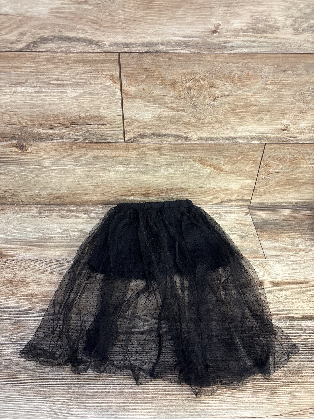 Shein Long Tulle Skort Black sz 2T
