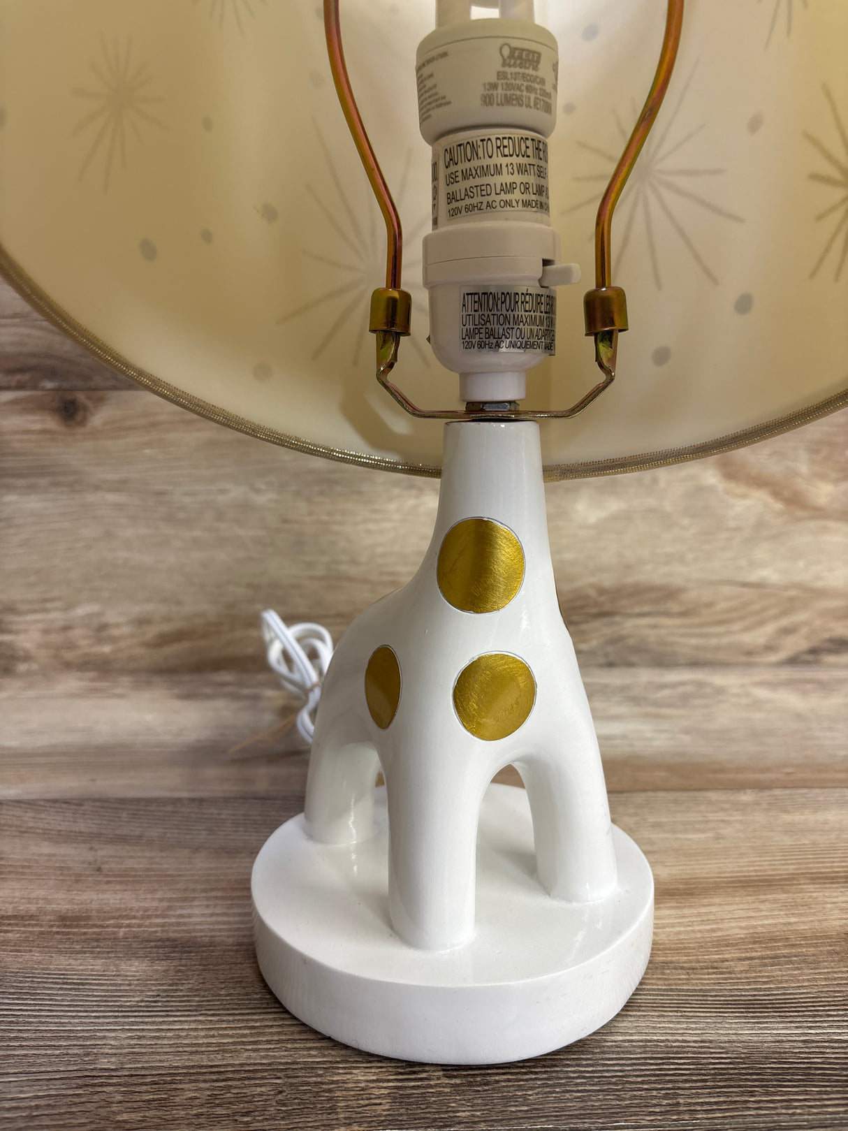 Lambs & Ivy Giraffe Table Lamp, White