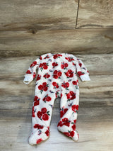 Hudson Baby Plush Rose Sleeper White sz 0-3m