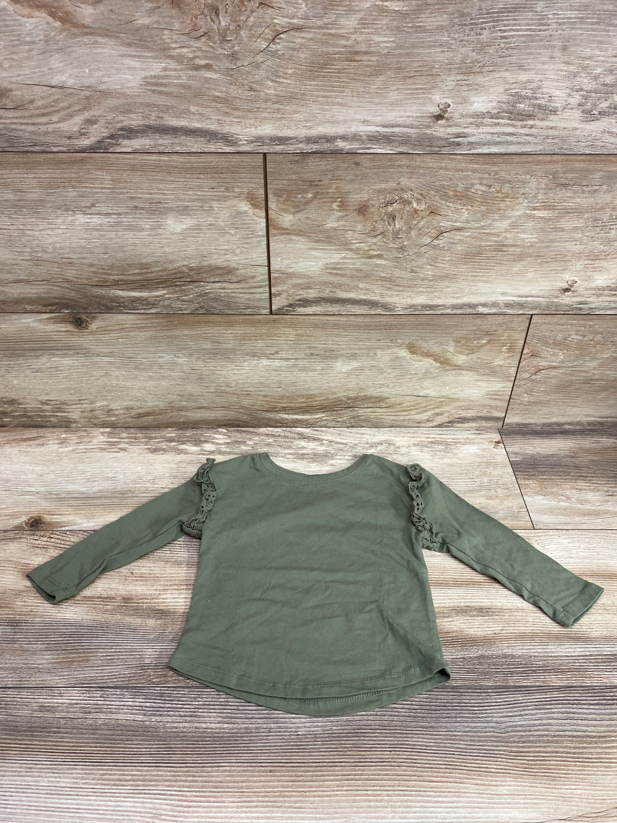 Cat & Jack Long Sleeve Shirt Green sz 18m
