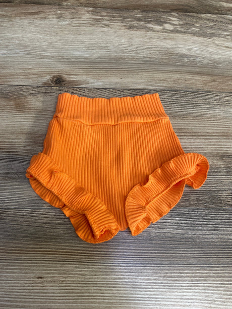 Ribbed Ruffle Bloomers Orange sz 3-6m - Me n Mommy To Be