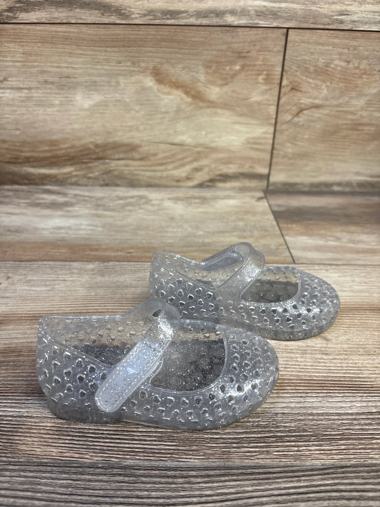 Old Navy Fruity Scented Jelly Mary-Jane Flats Clear sz 5c