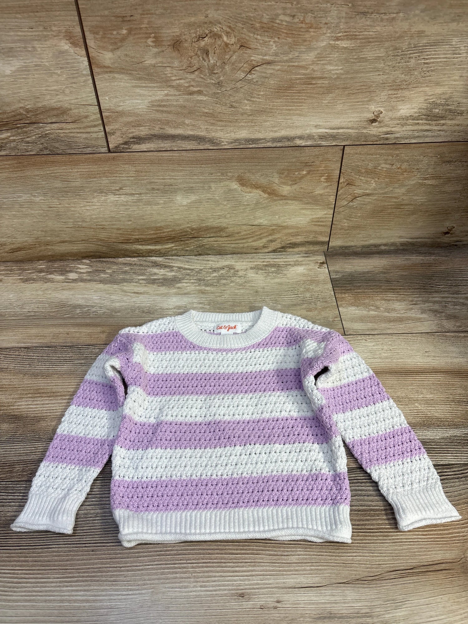 Cat & Jack Knit Pullover Sweater White sz 2T