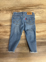 Levi's Distressed Skinny Jeans Light Blue sz 6m