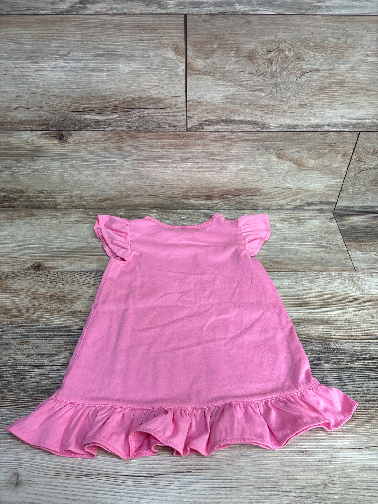 Betsey Johnson Teddy Bear Peplum Nightgown Pink sz 2T
