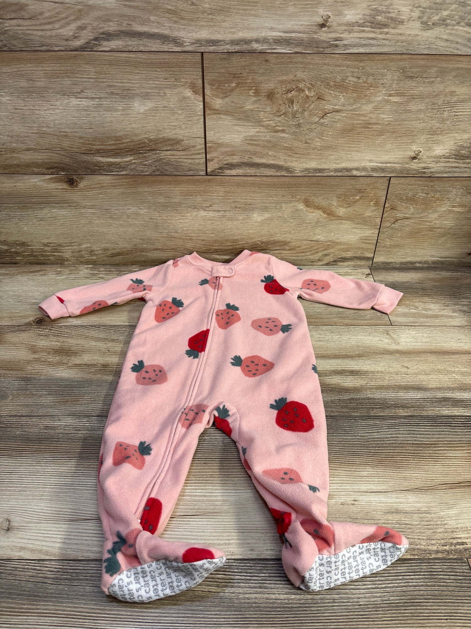 Carter's Strawberry Blanket Sleeper Pink sz 12m