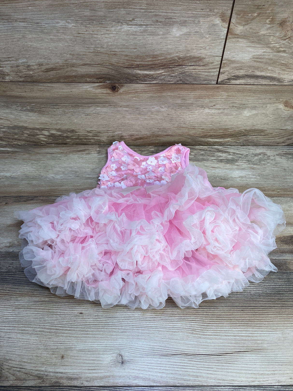 NEW Popatu Floral Tutu Bodysuit Dress Pink sz 24m