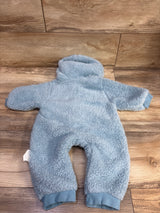 Sherpa Hooded Coverall Blue sz 3-6m