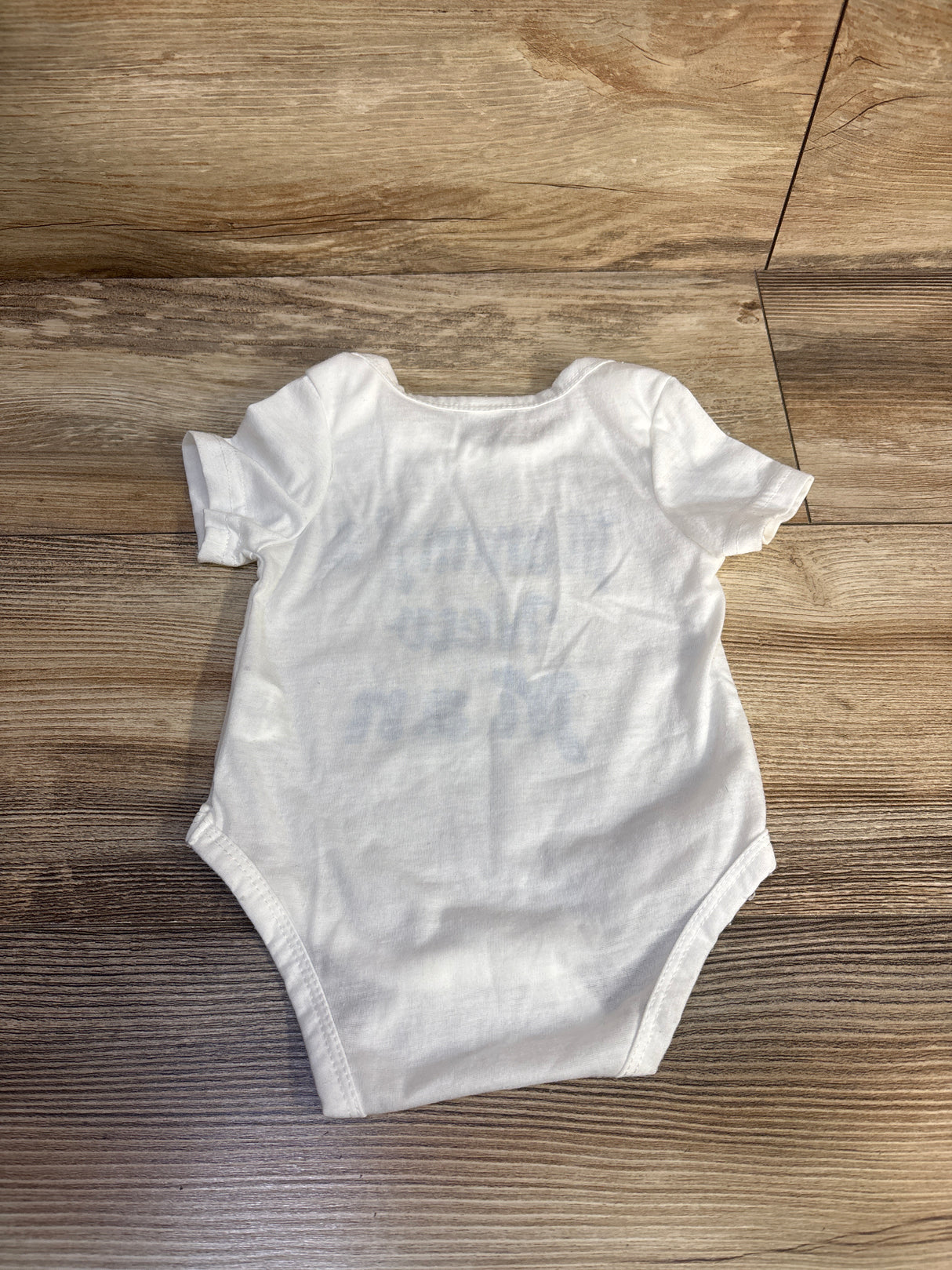 Shein Mommy's New Man Bodysuit White sz 1-3m