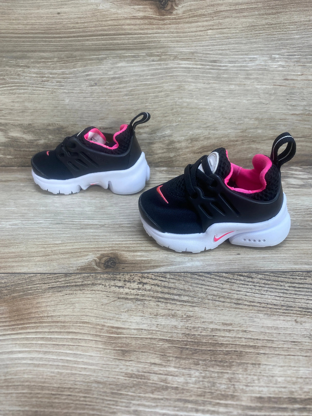 Little Presto TD 'Black Hyper Pink' Sneakers sz 3c