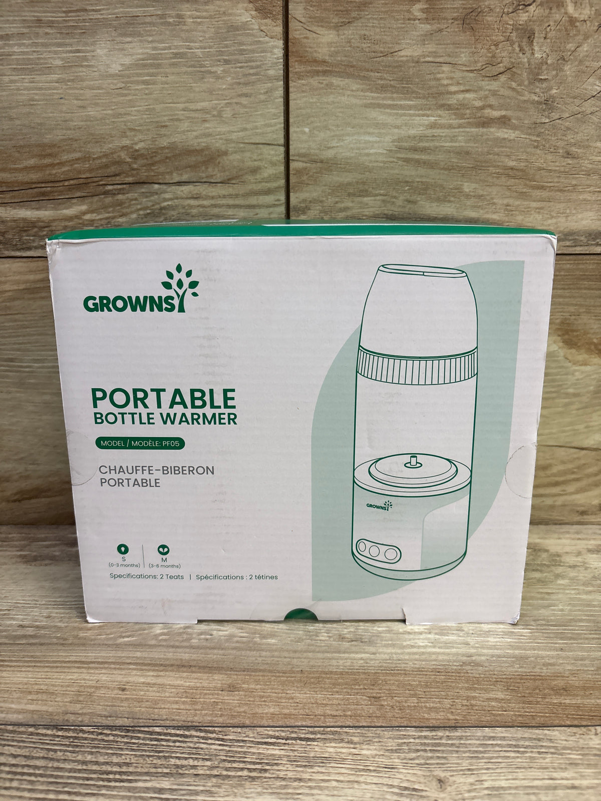 NEW Grownsy Detachable All-in-One Portable Bottle Warmer