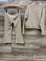 Nike 2pc Full Zip & Legging Set Taupe sz 3-4T