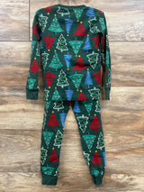 Carter's 2pc Christmas Tree Print Pajama Set Emerald sz 4T