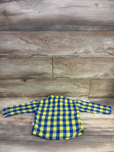 BuLuo Plaid Flannel Shirt Yellow sz 2/3T