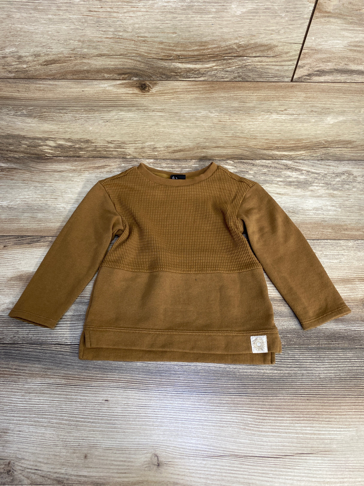Art Class Waffle Knit Shirt Wheat sz 2T