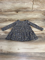 Little Co. Floral Tiered Dress Grey sz 24m