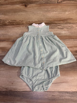 Ralph Lauren Golf Knit Cotton Oxford Dress Green sz 12m - Me n Mommy To Be