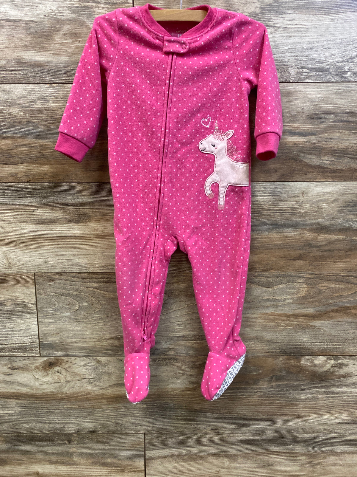 Carter's Blanket Sleeper Pink sz 18m