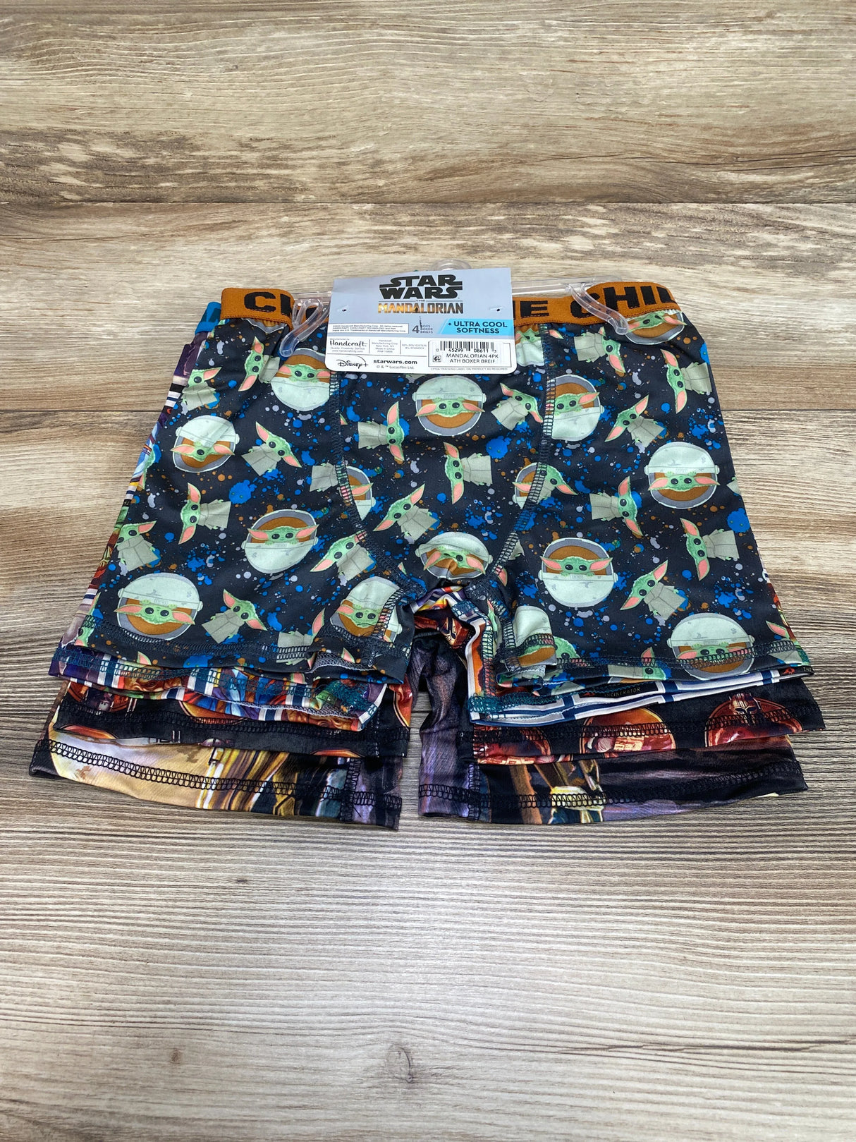 NEW Star Wars The Mandalorian 4Pk Boxer Briefs Sz 10